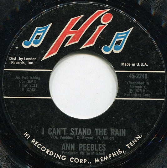 Ann Peebles : I Can't Stand The Rain (7", Styrene)