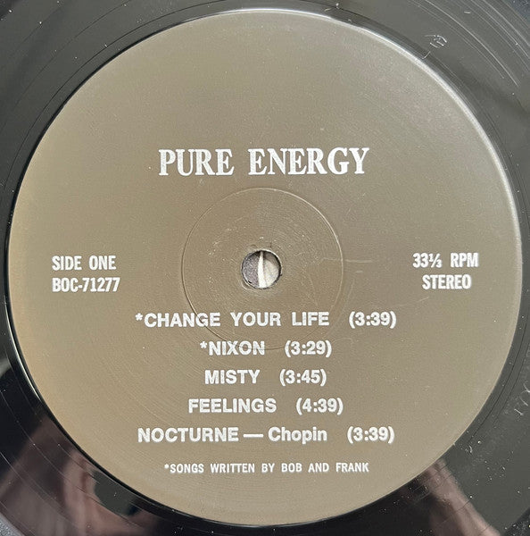 Bob Christy, Frank Wright (7) : Pure Energy (LP, Album)