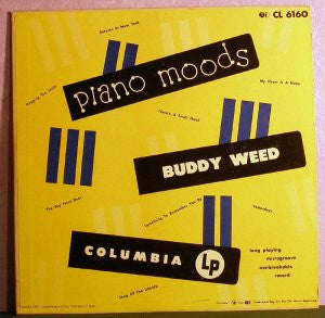 Buddy Weed : Piano Moods (10", Album)