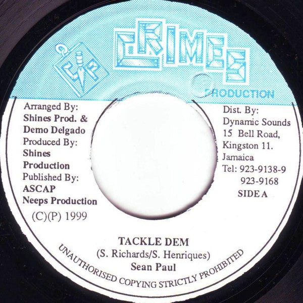 Sean Paul : Tackle Dem (7")