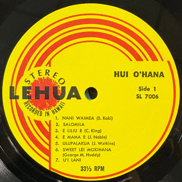 Hui Ohana : Young Hawaii Plays Old Hawaii (LP, Album)