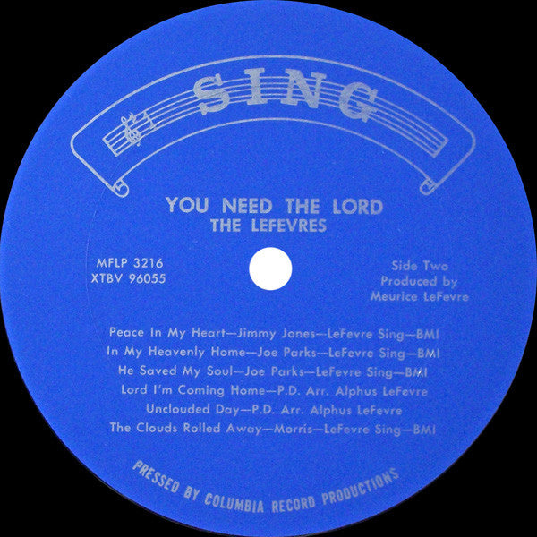 Lefevres* : You Need The Lord! (LP, Album, Mono)