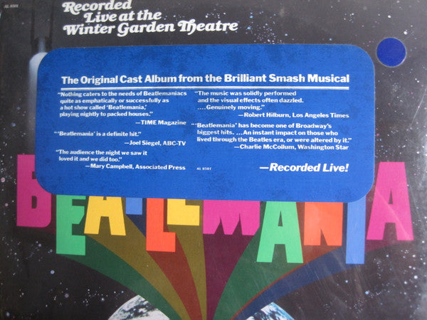Beatlemania : Beatlemania (Original Cast Album Recorded Live At The Winter Garden Theatre) (2xLP, Album)