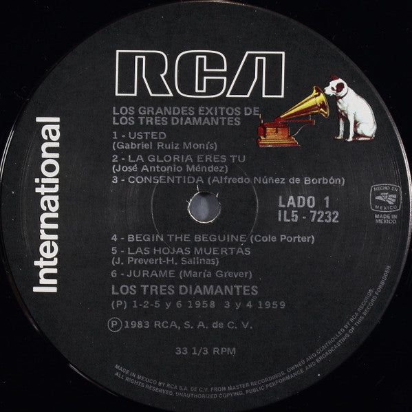 Los 3 Diamantes* : Los Grandes Exitos De Los 3 Diamantes (LP, Comp)