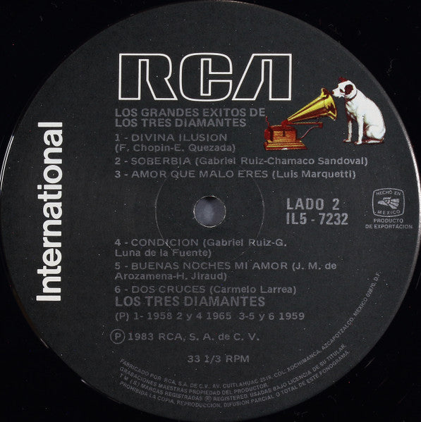 Los 3 Diamantes* : Los Grandes Exitos De Los 3 Diamantes (LP, Comp)