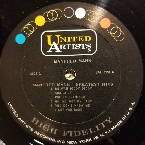 Manfred Mann : Greatest Hits (LP, Comp, Mono, Hi )