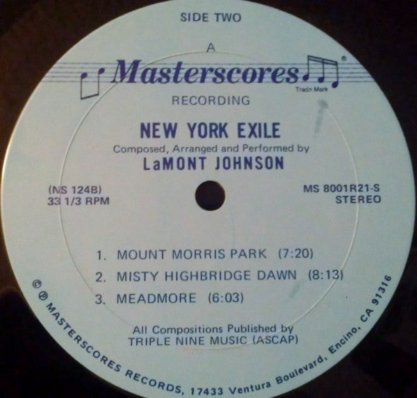 LaMont Johnson (2) : New York Exile (LP)