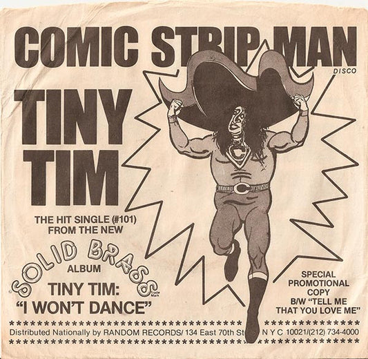 Tiny Tim : Comic Strip Man (Biff, Bam, Slam) (7", Single)