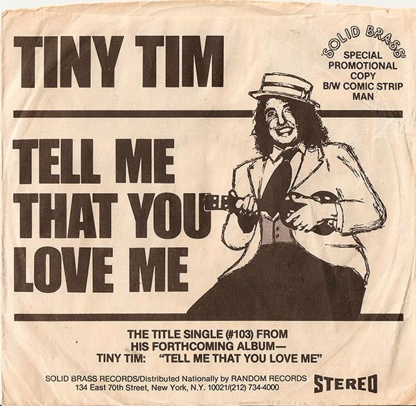 Tiny Tim : Comic Strip Man (Biff, Bam, Slam) (7", Single)