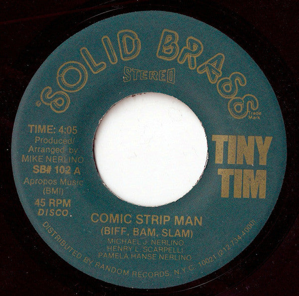 Tiny Tim : Comic Strip Man (Biff, Bam, Slam) (7", Single)