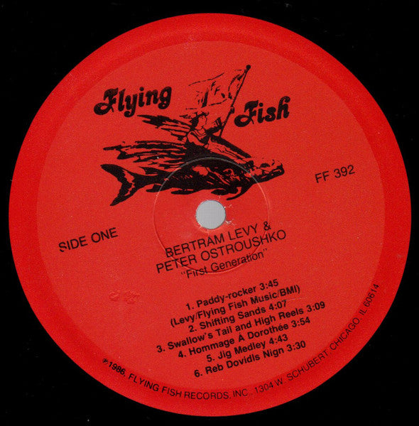 Bertram Levy & Peter Ostroushko : First Generation (LP, Album)