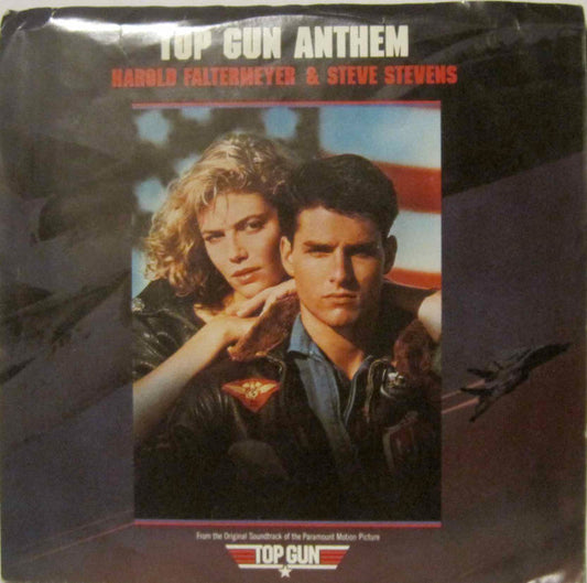 Harold Faltermeyer & Steve Stevens : Top Gun Anthem (7", Single, Promo, Styrene)