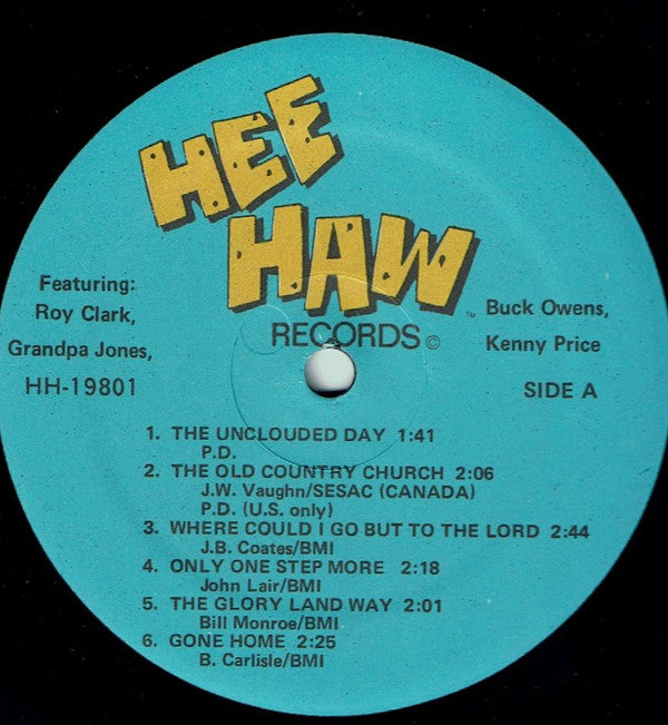 The Hee-Haw Gospel Quartet* : The Hee-Haw Gospel Quartet (LP, Album, Mono)
