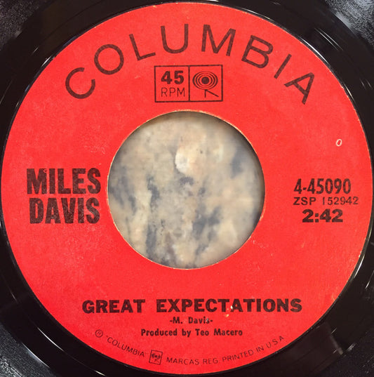 Miles Davis : Great Expectations / The Little Blue Frog (7", Single, Styrene, Pit)