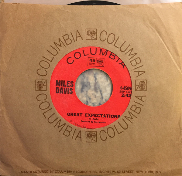 Miles Davis : Great Expectations / The Little Blue Frog (7", Single, Styrene, Pit)
