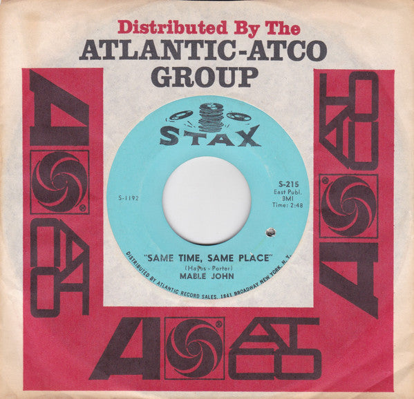 Mable John : Same Time, Same Place / Bigger & Better (7", Single)