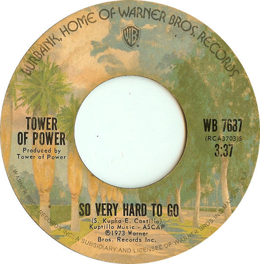 Tower Of Power : So Very Hard To Go / Clean Slate (7", Single, RP, Styrene, Ter)