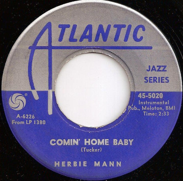 Herbie Mann : Summertime / Comin' Home Baby (7", Single)