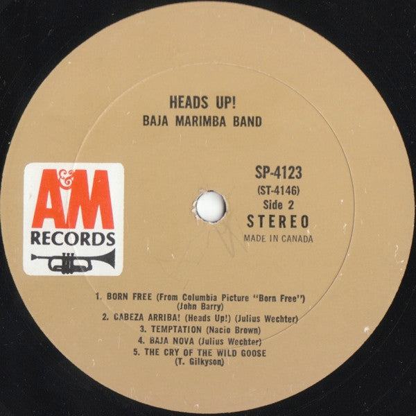Baja Marimba Band : Heads Up! (LP, Album)