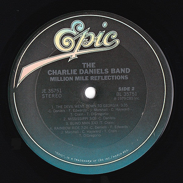 The Charlie Daniels Band : Million Mile Reflections (LP, Album, Ter)