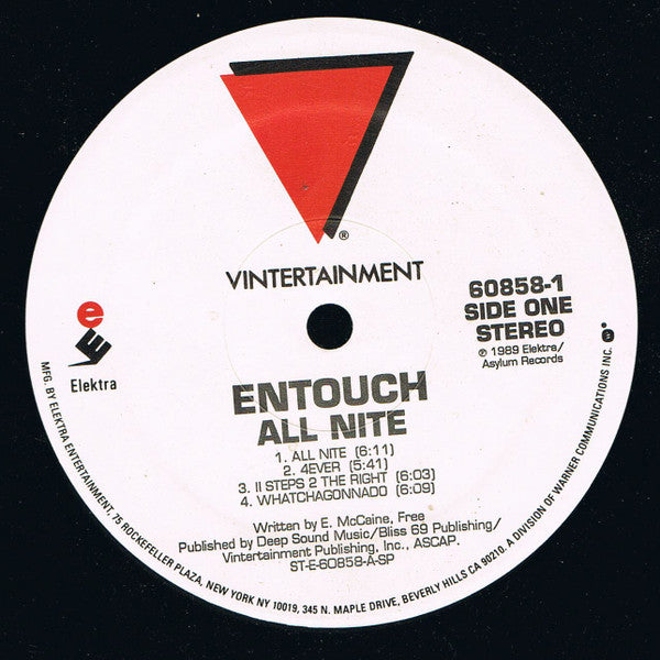 Entouch (2) : All Nite (LP, Album)