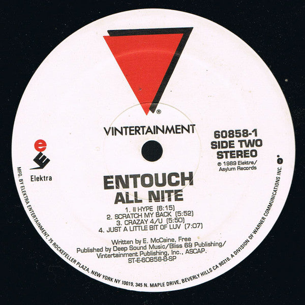 Entouch (2) : All Nite (LP, Album)