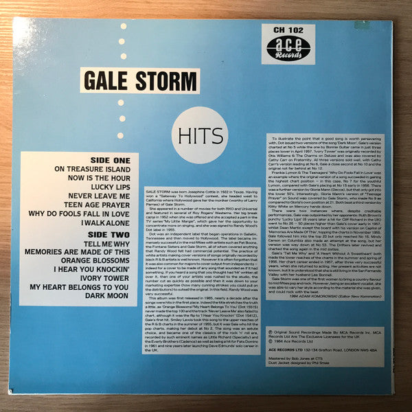 Gale Storm : Hits (LP, Comp, Mono)