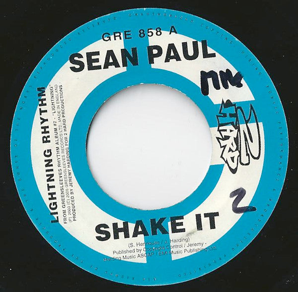 Sean Paul / General B : Shake It / The Girls We've Got (7")