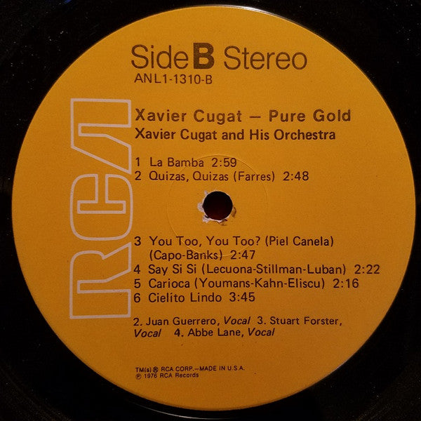 Xavier Cugat And His Orchestra : Pure Gold (LP, Comp, RE)