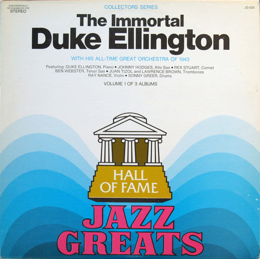 Duke Ellington : The Immortal Duke Ellington Vol. 1 Of 3 (LP, Comp, RE)