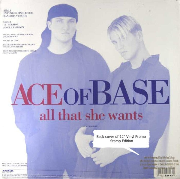 Ace Of Base : All That She Wants (12", Single)