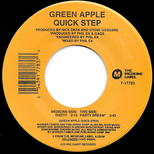 Green Apple Quick Step : Dizzy / Party Dream (7", Single)