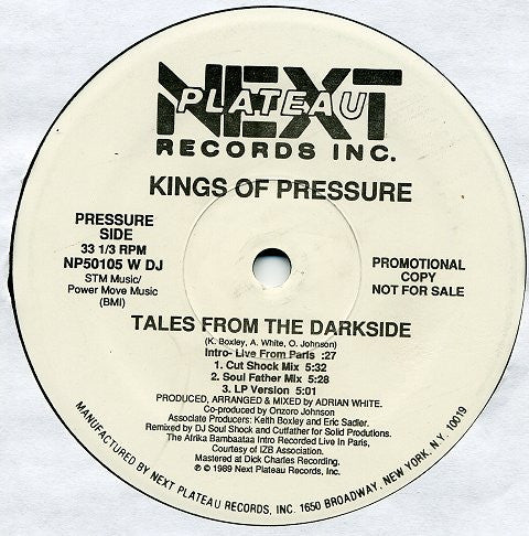 Kings Of Pressure : Tales From The Darkside / Nozy Bodies (12", Promo)