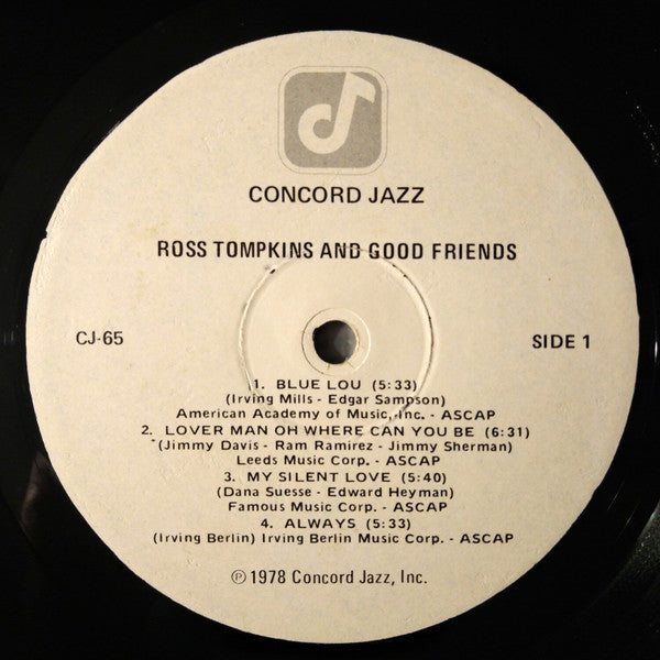 Ross Tompkins : Ross Tompkins And Good Friends (LP, Album)