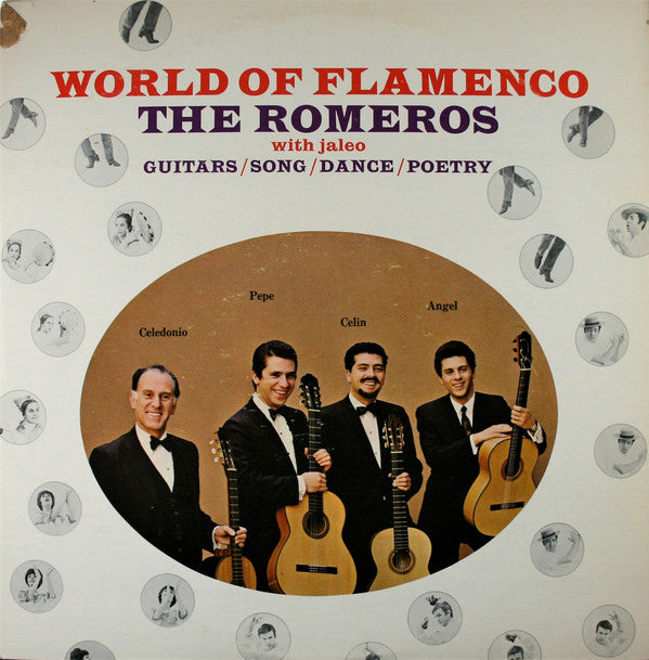 The Romeros With Jaleo (3) : World Of Flamenco: Guitars / Song / Dance / Poetry (2xLP, Album, Pit)