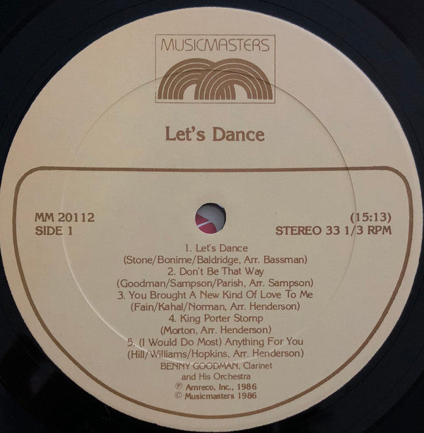 Benny Goodman And His Orchestra : Let's Dance (LP, Album, RM)