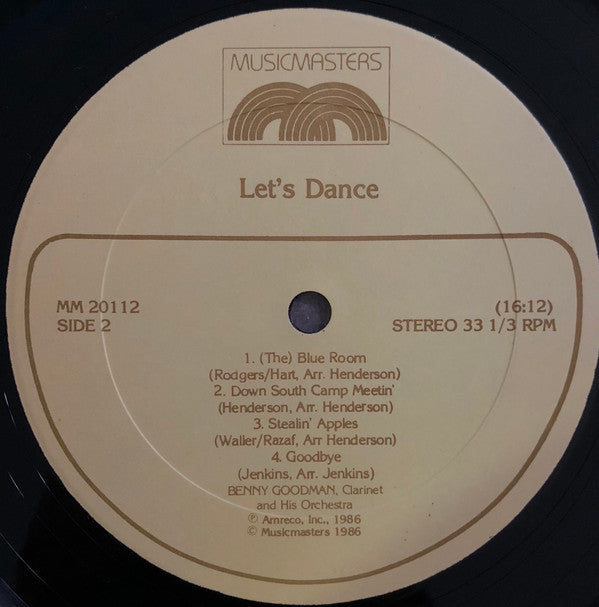 Benny Goodman And His Orchestra : Let's Dance (LP, Album, RM)