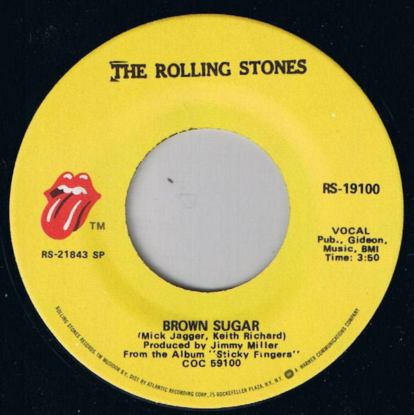 The Rolling Stones : Brown Sugar (7", Single, RE, Spe)