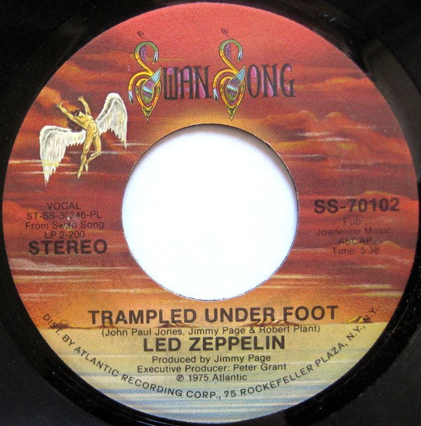 Led Zeppelin : Trampled Under Foot (7", Single, Pla)