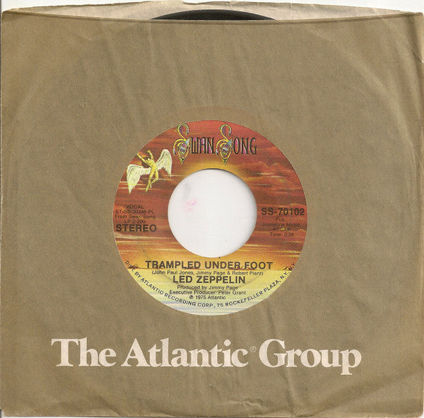 Led Zeppelin : Trampled Under Foot (7", Single, Pla)