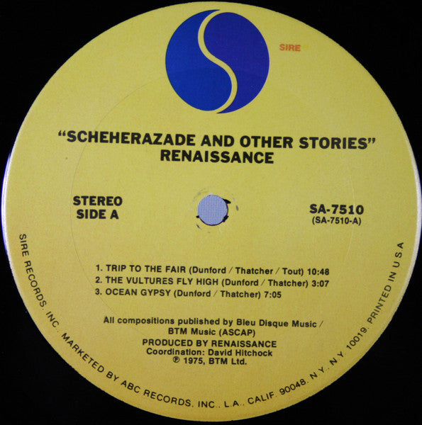 Renaissance (4) : Scheherazade And Other Stories (LP, Album)
