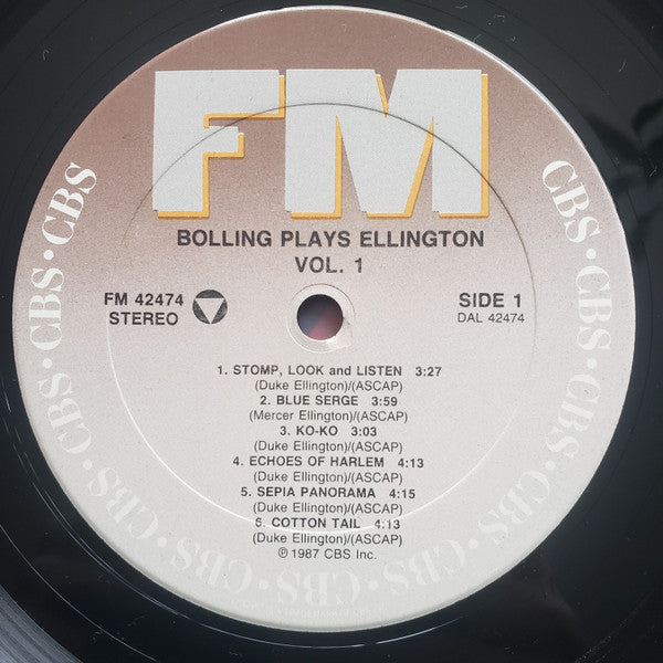Claude Bolling Big Band : Bolling Band Plays Ellington Music Vol. 1 (LP)