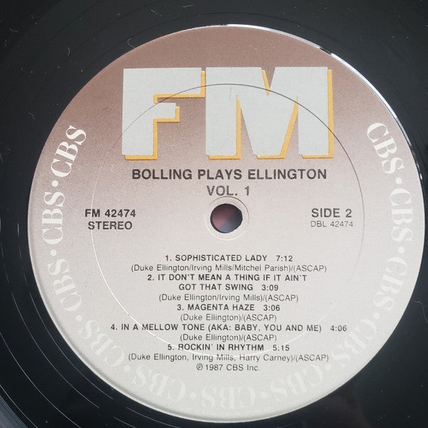 Claude Bolling Big Band : Bolling Band Plays Ellington Music Vol. 1 (LP)