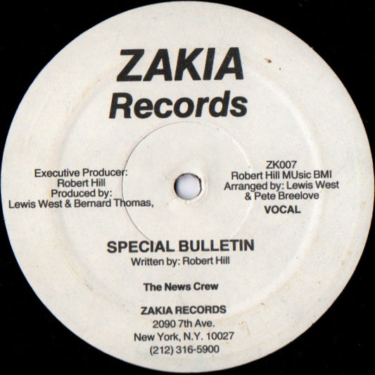 The News Crew : Special Bulletin (12", Pla)
