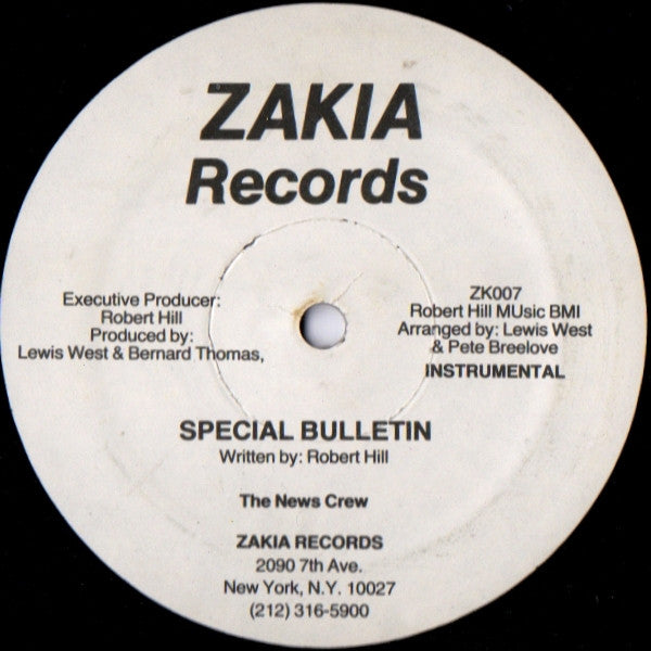 The News Crew : Special Bulletin (12", Pla)