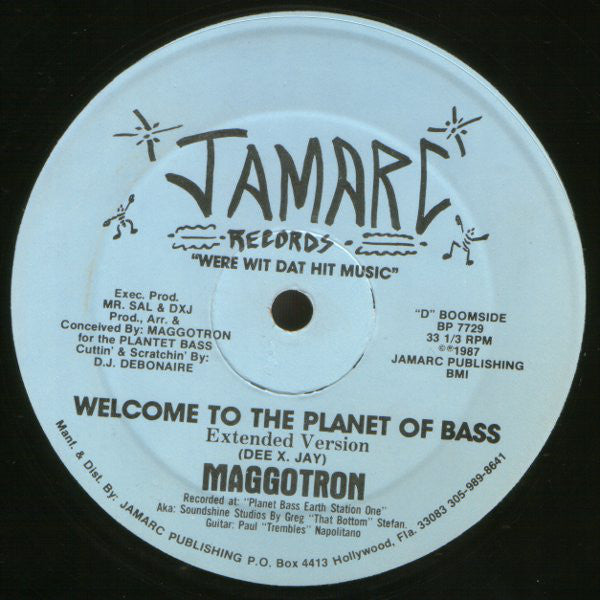 Maggotron : Welcome To The Planet Of Bass (12")