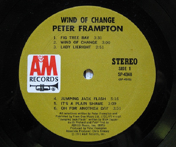 Peter Frampton : Wind Of Change (LP, Album)