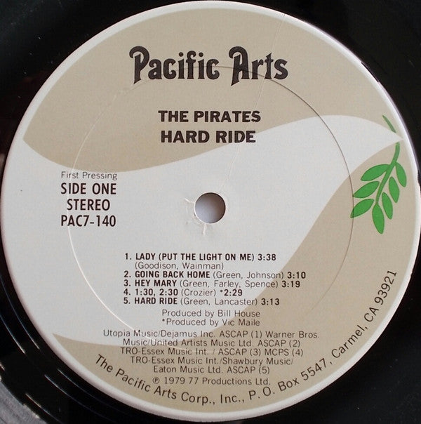 The Pirates (3) : Hard Ride (LP, Album)