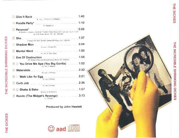 The Dickies : The Incredible Shrinking Dickies (CD, Album, RE)