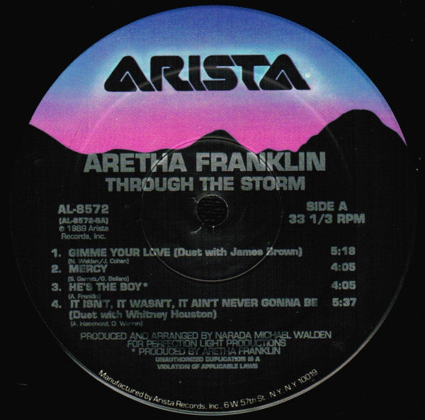 Aretha Franklin : Through The Storm (LP, Album)